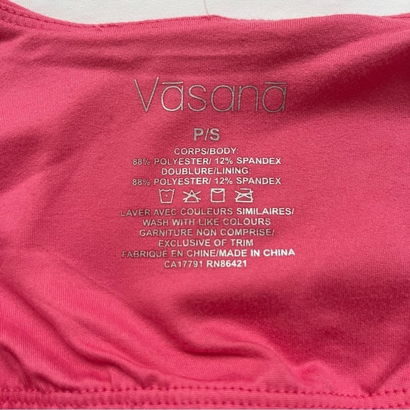 Vasana Pink Cropped Top Padded Small Women - Picture 4 of 8